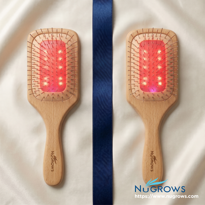 NuGROWS VivaBrush Glow 赤色LED（32光源） 頭皮ケアブラシ